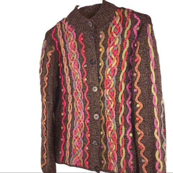 Talbots Embroidered Cardigan - Picture 3 of 12